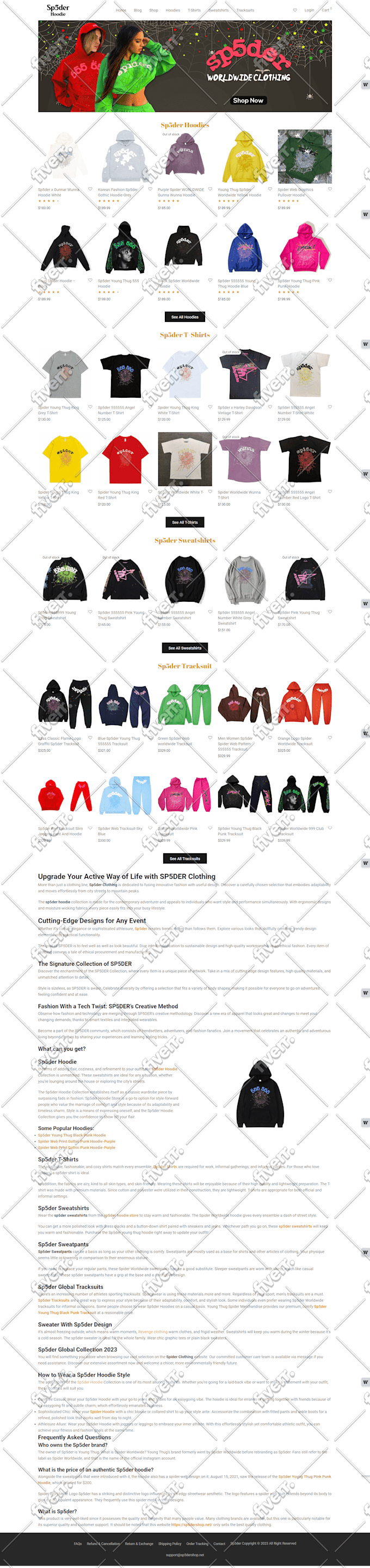 create responsive wordpress ecommerce websit or blog website