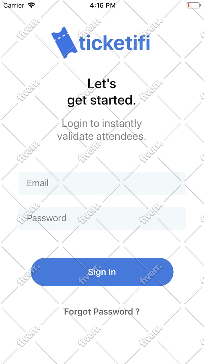 work on react native for mobile app