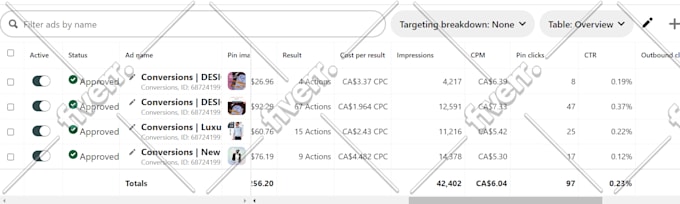 setup and manage pinterest ads campaign