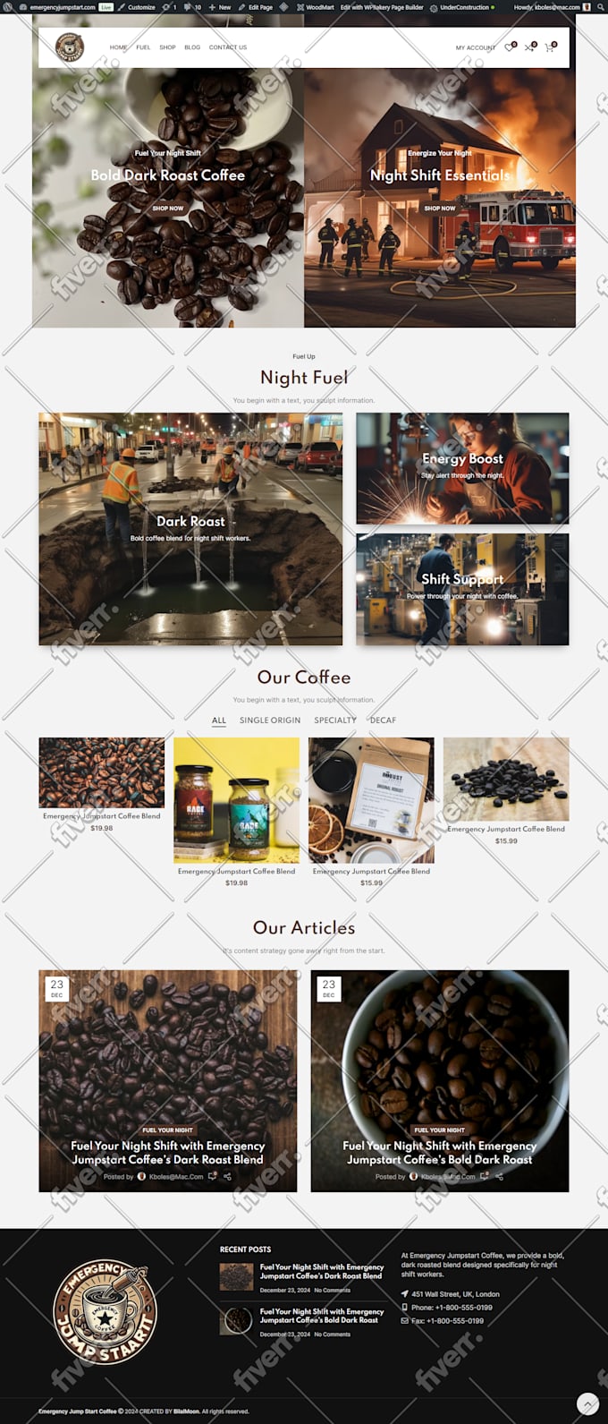 design or redesign responsive wordpress website in 10 hours