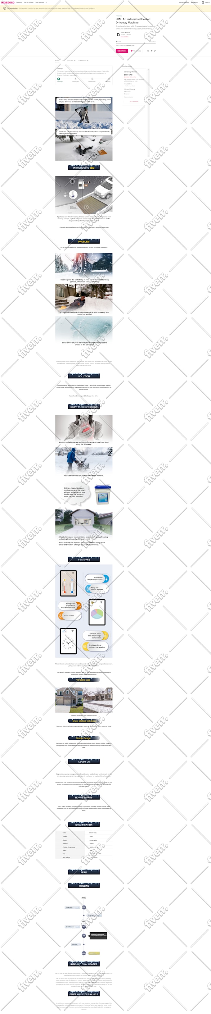 create kickstarter or indiegogo crowdfunding campaign