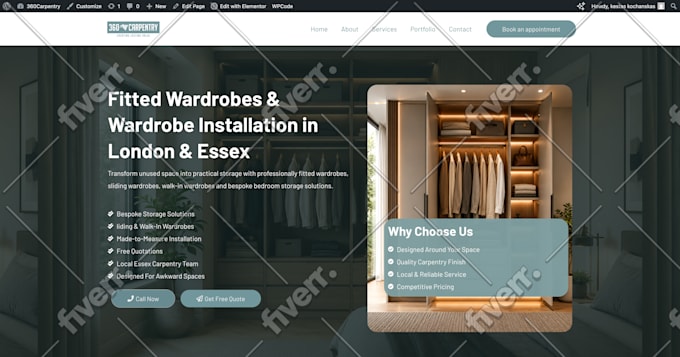 do wordpress changes or wordpress fixes, edits wordpress