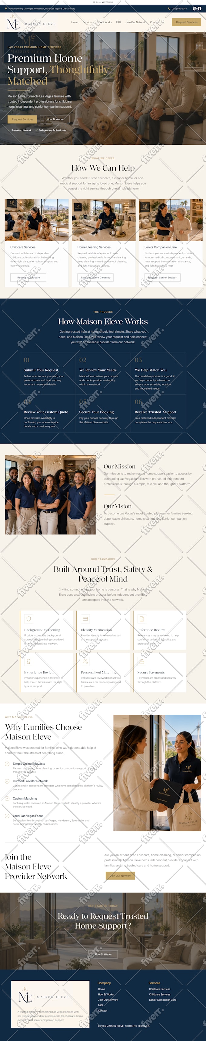 develop and design wix studio website