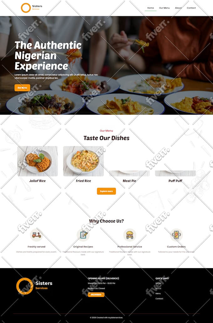 do portfolio, ecommerce website development using elementor pro