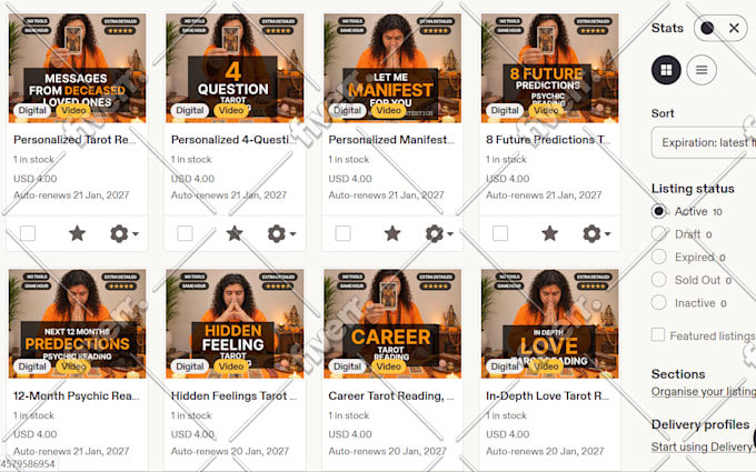 create etsy listing with SEO title, tags and description
