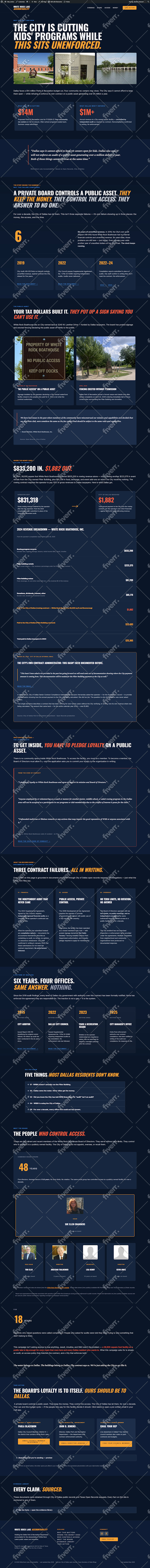 create website or rebuild a business website landing page