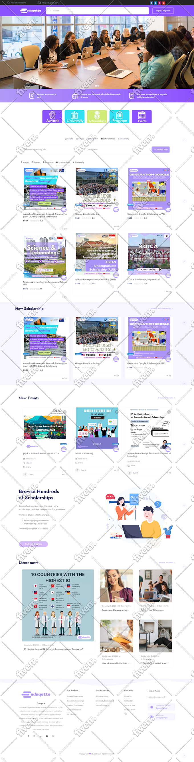 create a perfect clean and modern wordpress website