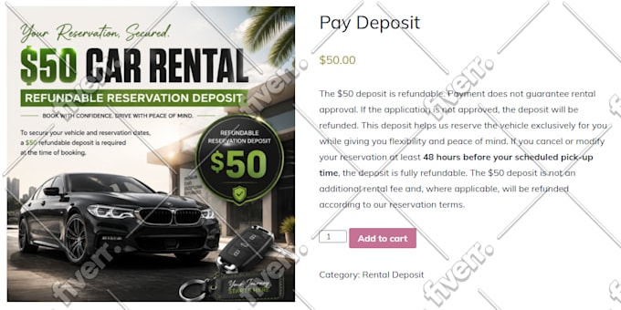 create a responsive car rental website