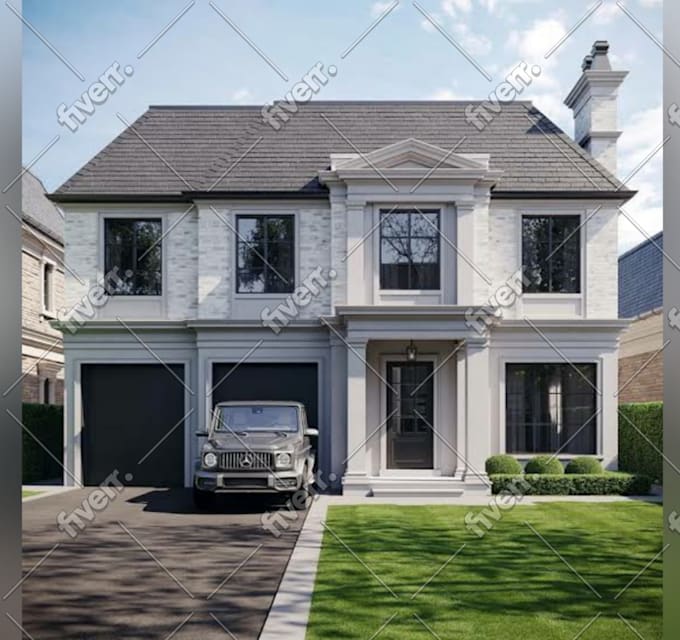 do exterior design 3d modeling and commercial architectural 3d rendering