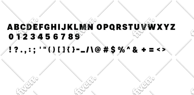 create custom font design and typography design typeface