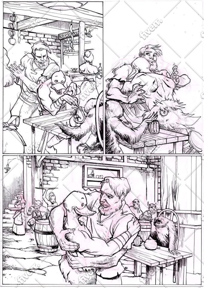 draw comic book illustration, comic cover art, book cover design graphic novel