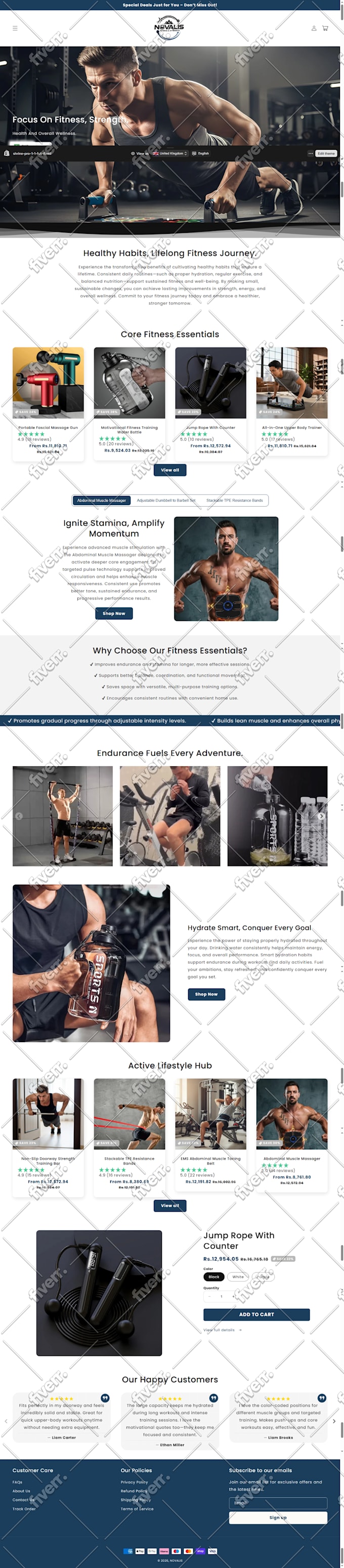 design and develop shopify store, shopify dropshipping store and shopify website