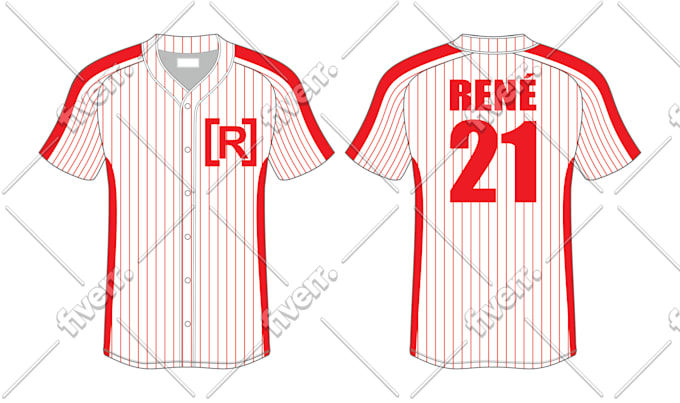 design baseball jersey or uniform for sublimation