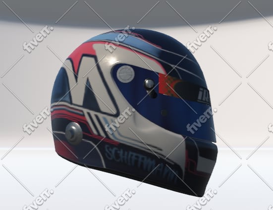 design a custom iracing helmet and driver suit