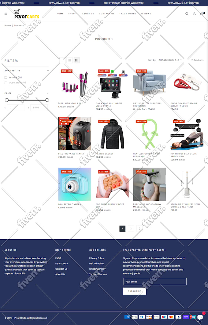 build shopify website, shopify ecommerce website development, revamp shopify