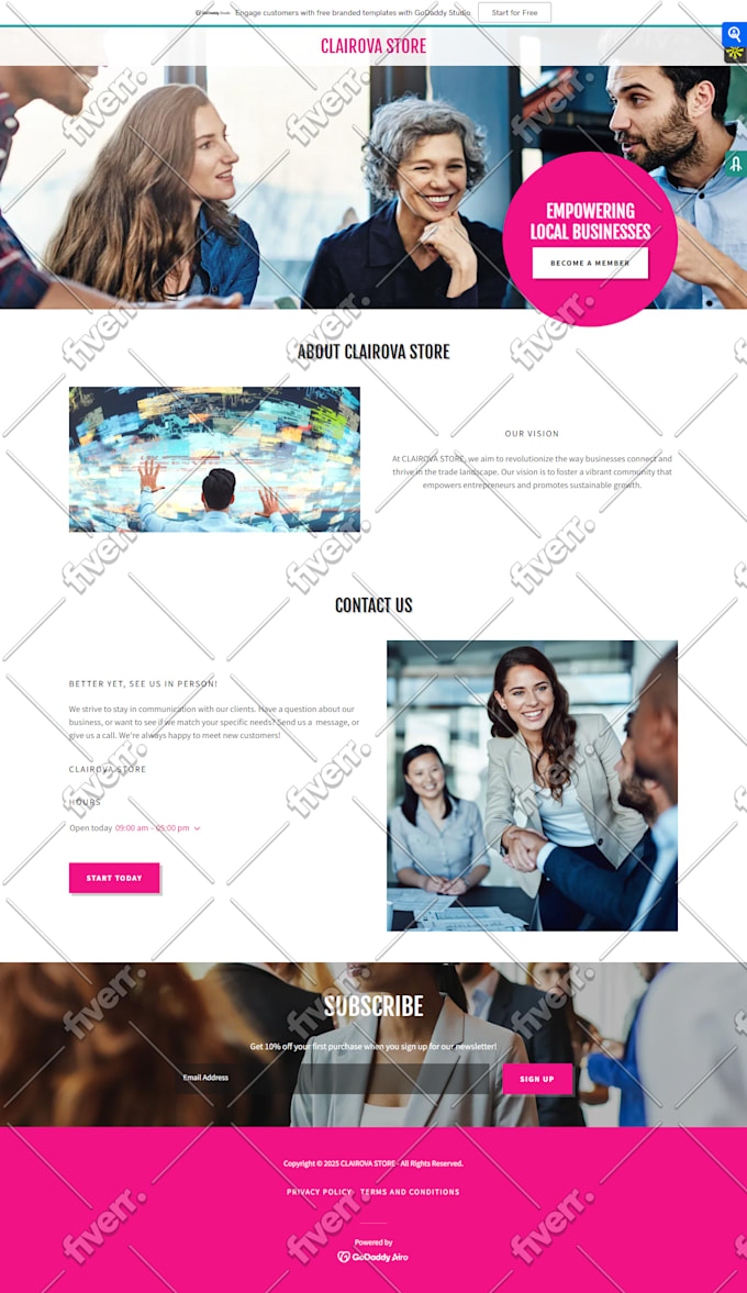 redesign godaddy website godaddy website design website development godaddy