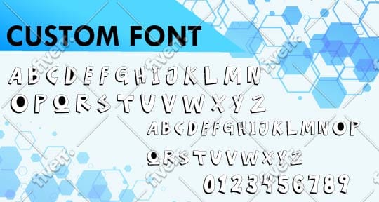 make custom fonts for you as you want