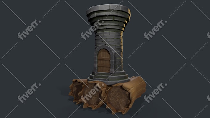 make a 3d stylized house for your game