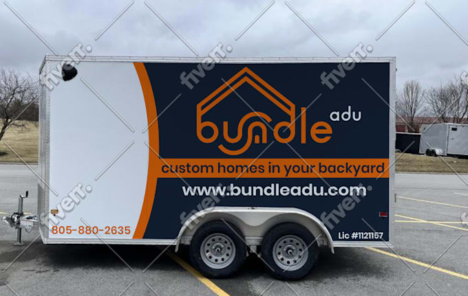 create a professional van wrap design or car wrap