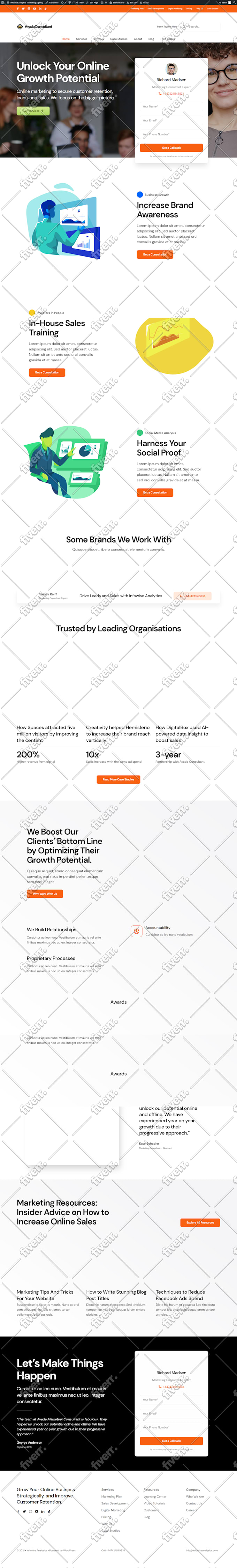 be front end web developer and website designer