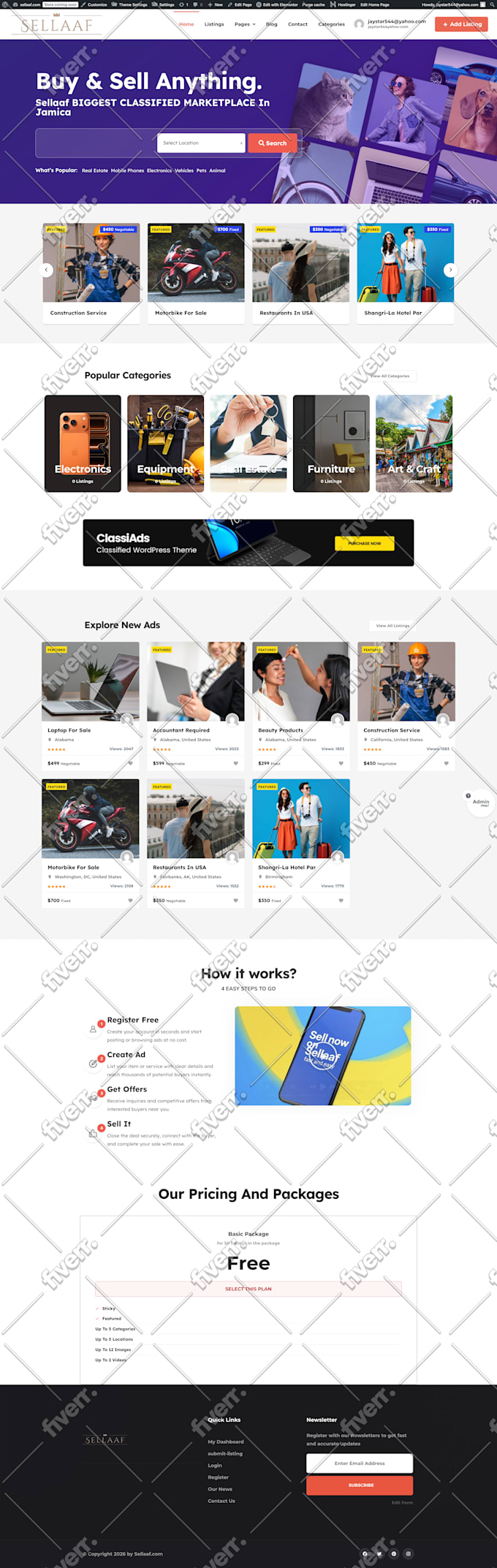 make classified ads website and apps like olx and gumtree