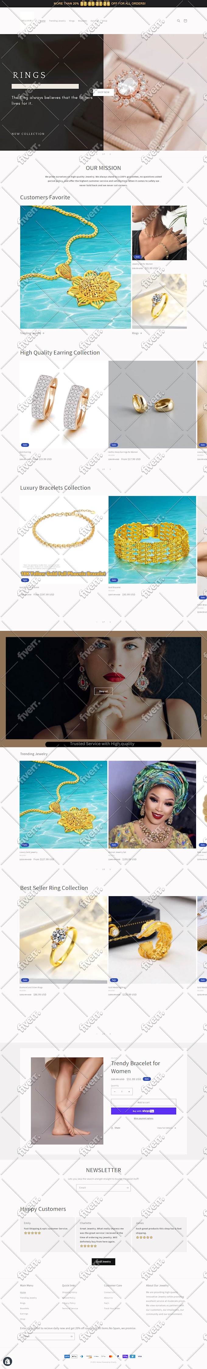 build you an automated dropshipping shopify store and shopify website