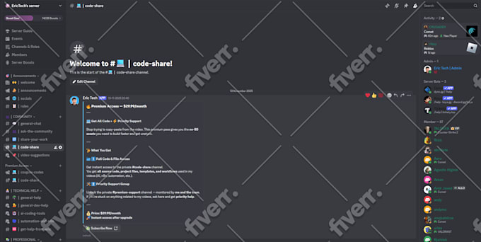 create or edit your discord server