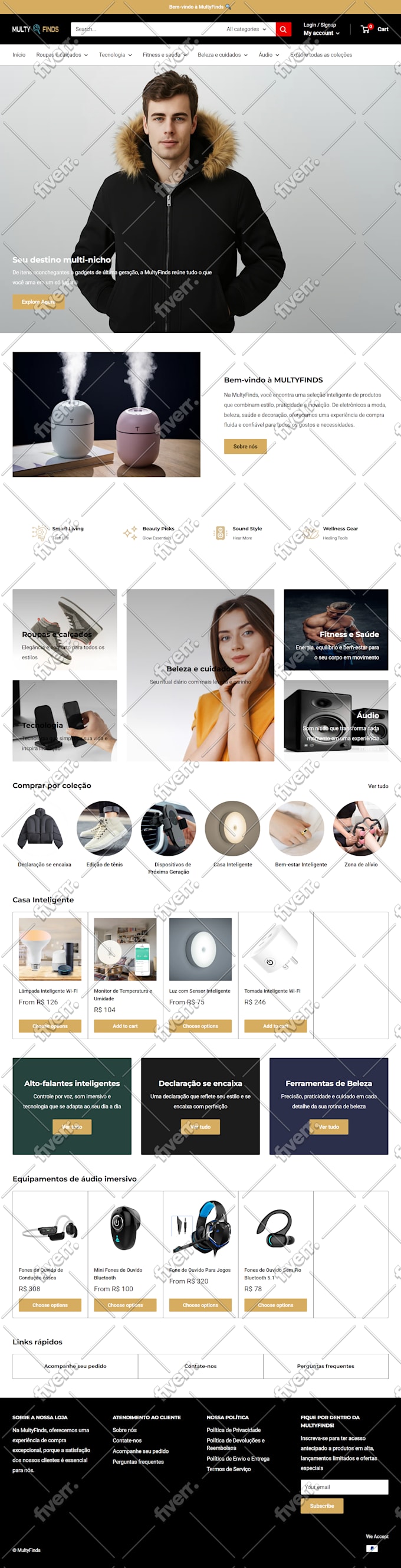 design shopify website or shopify dropshipping store