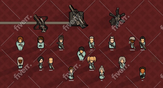 do pixel art sprite sheet character animation tileset and game assets