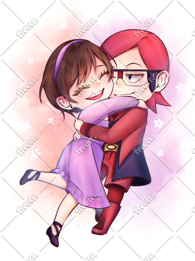 draw cute chibi anime art for you