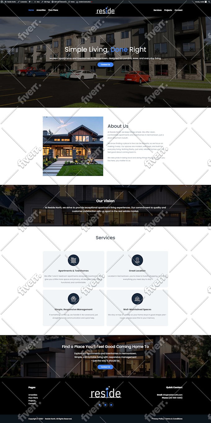 build a premium construction website for you