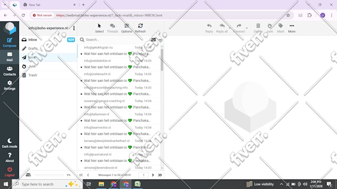 manually send 1 by 1 emails with inbox delivery guarantee
