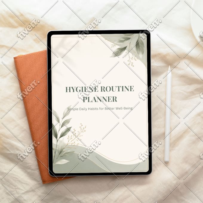 design german ebook, daily planner, hygiene routine workout , fitness planner