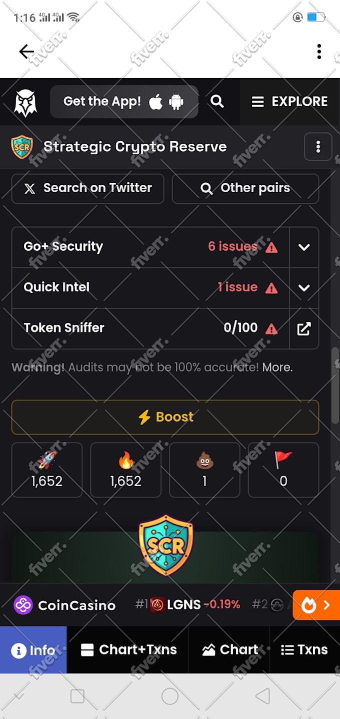 increase  your dex screener with react