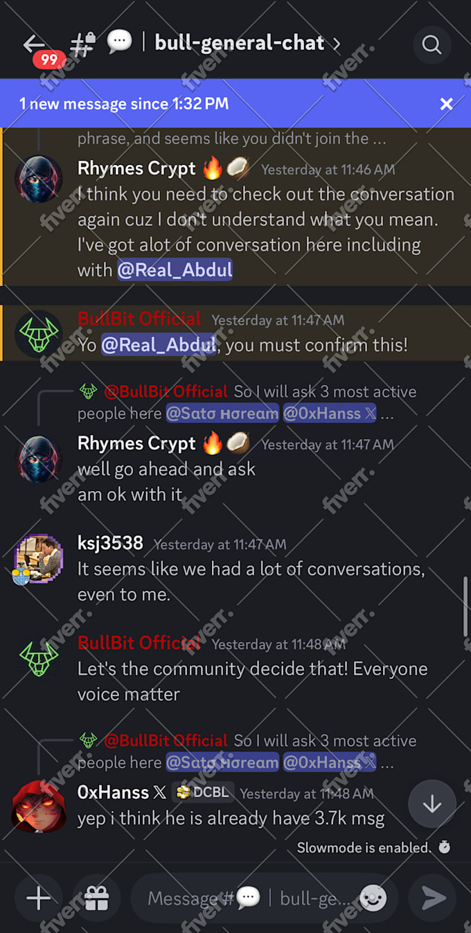 be your telegram and discord community manager or moderaor