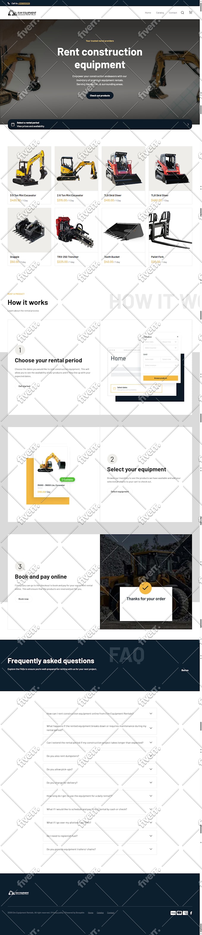 booqable rental website, rental website and inventory, booking website