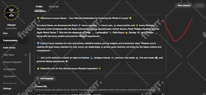 be your youtube editor or manager and handle all uploads with SEO of videos