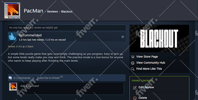 test and review your game on steam