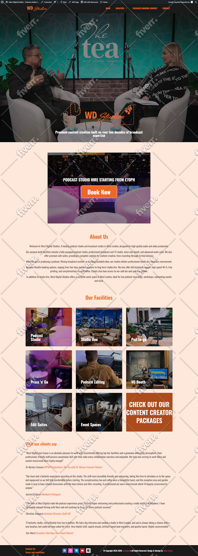 copy, clone, redesign, or duplicate any website using elementor pro