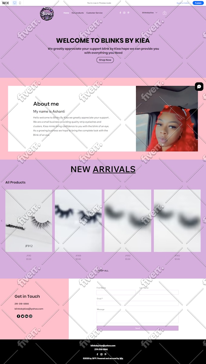 design and redesign, ecommerce, educational, landing page, portfolio,wix website