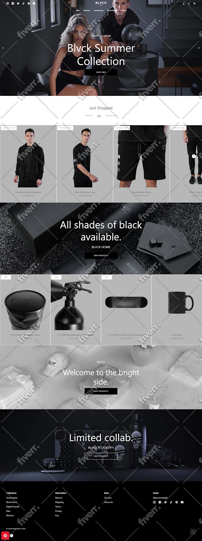 redesign shopify store, copy, clone the shopify website, or duplicate shopify
