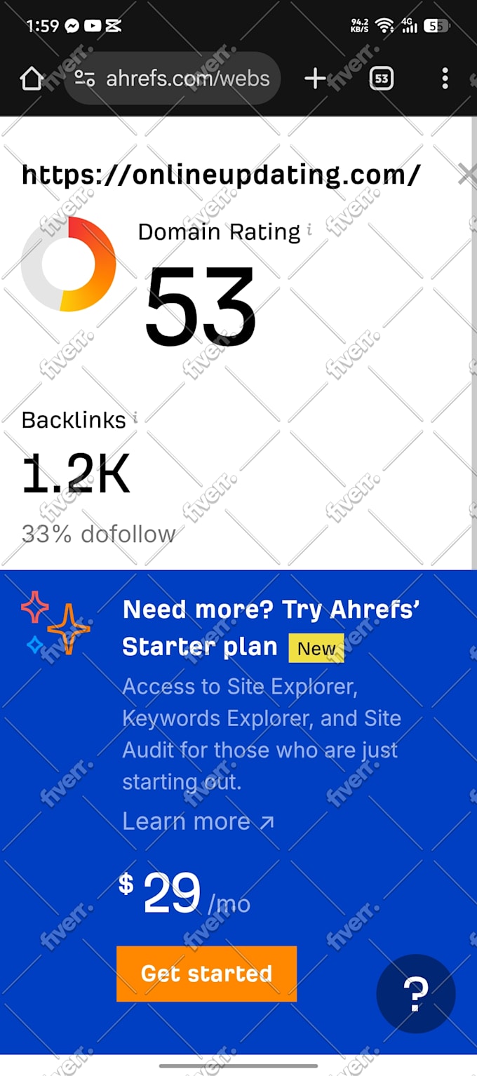 increase moz da 60 plus