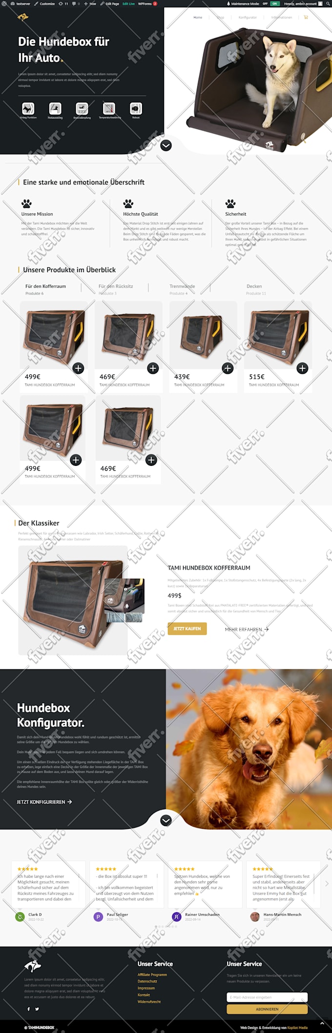 create wordpress website using wpbakery page builder