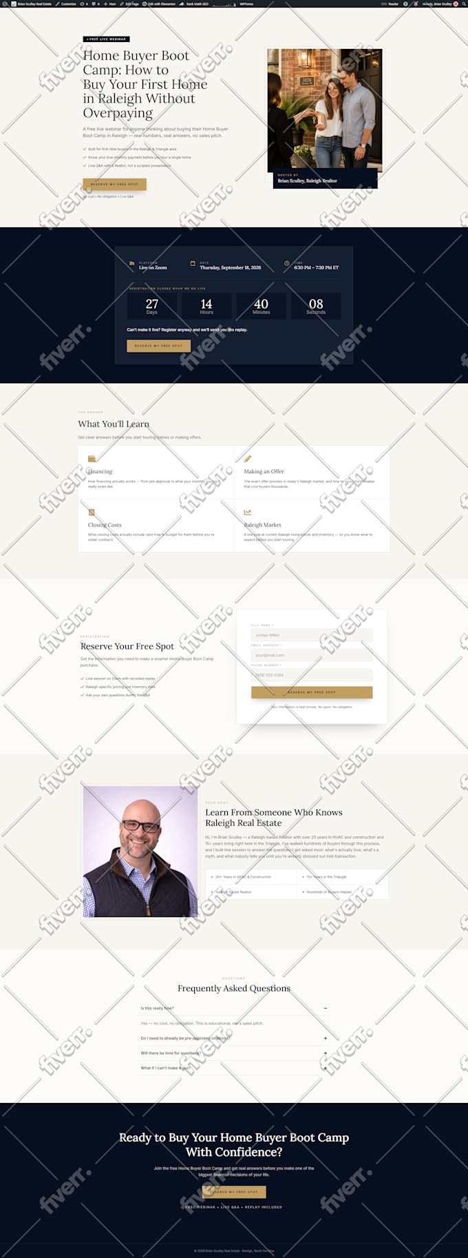design or redesign wordpress website using elementor pro, astra pro, crocoblock