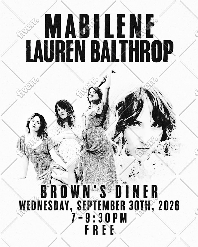 create a tour poster for your shows or show