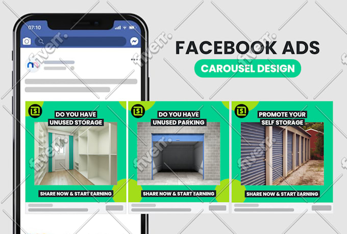 design attractive carousel for facebook ads campaign