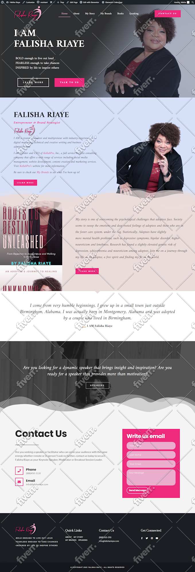 create or customize your wordpress site