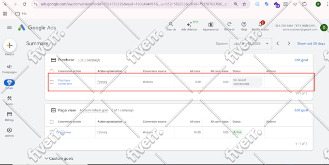 setup and fix google ads conversion tracking,tag manager,analytics,gtm,ga4 error