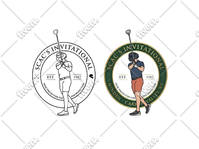 design best quality important golf logo
