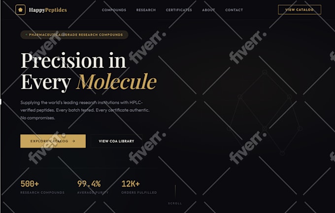 build fda compliant peptide website with payment processing